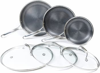 HexClad Hybrid Stainless Steel Cookware